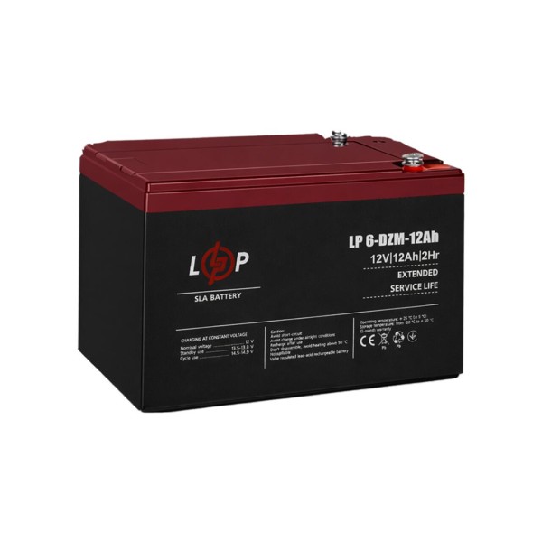 Аккумуляторная батарея LogicPower LP 6-DZM-12 - под Болт М5 (LP9172)