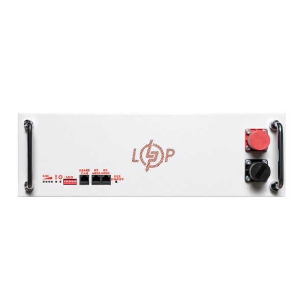 Аккумуляторная батарея LogicPower LP LiFePO4 51,2V - 100 Ah (5120Wh) (BMS SP 100A/50А) RM RS485/CAN LCD WH (LP37736)
