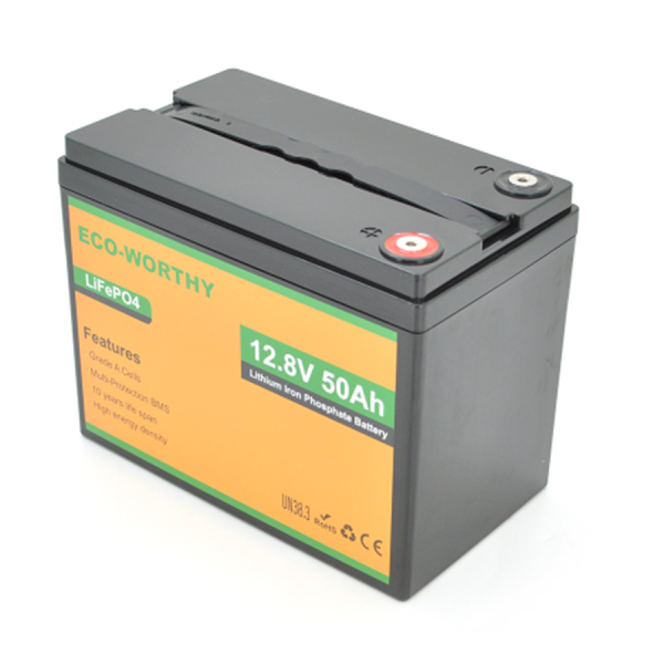 Аккумуляторная батарея ECO-WORTHY LiFePO4 12,8V 50Ah,(50/50A)