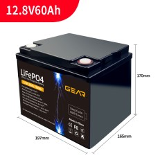 Акумуляторна батарея GEAR LiFePo4 12.8V-60 Ah (768Wh)