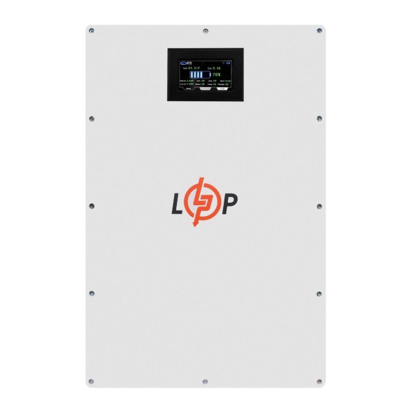 Аккумуляторная батарея LogicPower LP LiFePO4 51,2V - 100 Ah (5120Wh) (BMS 100A/50А) металл LCD Smart RS485/CAN JK настенный