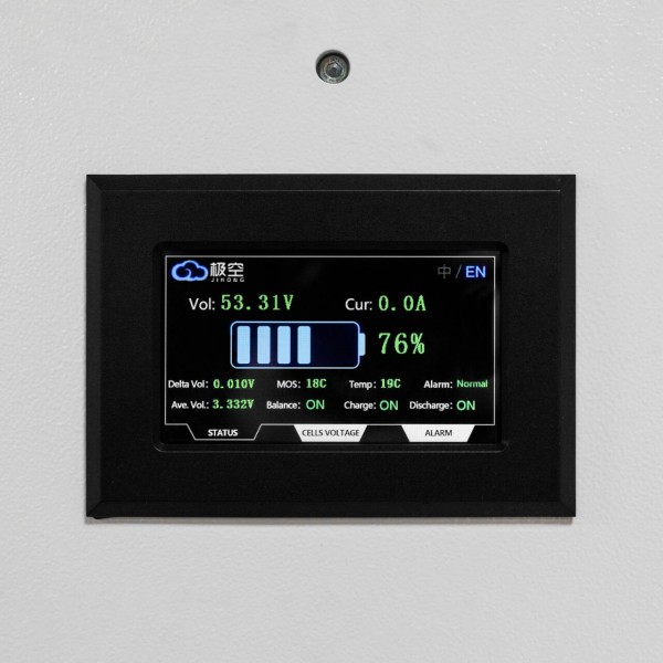 Аккумуляторная батарея LogicPower LP LiFePO4 51,2V - 100 Ah (5120Wh) (BMS 100A/50А) металл LCD Smart RS485/CAN JK настенный