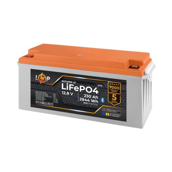 Аккумуляторная батарея LogicPower LP LiFePO4 12,8V - 230 Ah (2944Wh) (BMS 100A/100А) пластик Smart BT (LP31170)