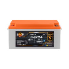 Аккумуляторная батарея LogicPower LP LiFePO4 25,6V - 100 Ah (2560Wh) (BMS 80А/50) пластик Smart BT (LP30143)