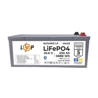 Акумуляторна батарея LogicPower LP LiFePO4 25,6V - 230 Ah (5888Wh) (BMS 150A/115А) МЕТАЛ Smart BT RS485 (LP40423)