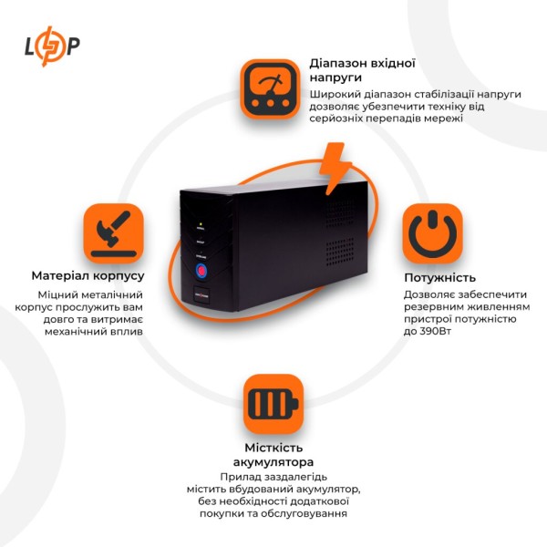 ИБП LogicPower LP 650VA (LP1078)