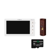 Комплект відеодомофона GreenVision GV-947 SD-32Gb