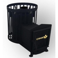 Печь для бани CANADA бочка 15м³ с выносом