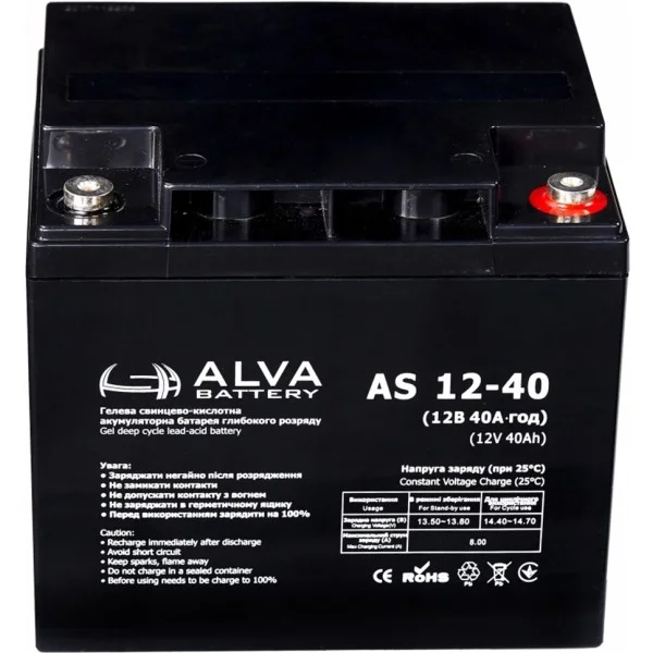 Акумуляторна батарея ALVA AS12-40