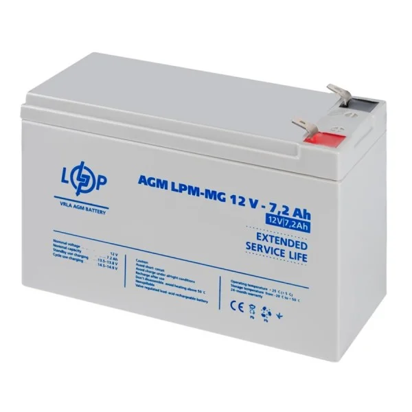 Акумуляторна батарея LogicPower LPM-MG 12- 7,2 AH (LP6553)