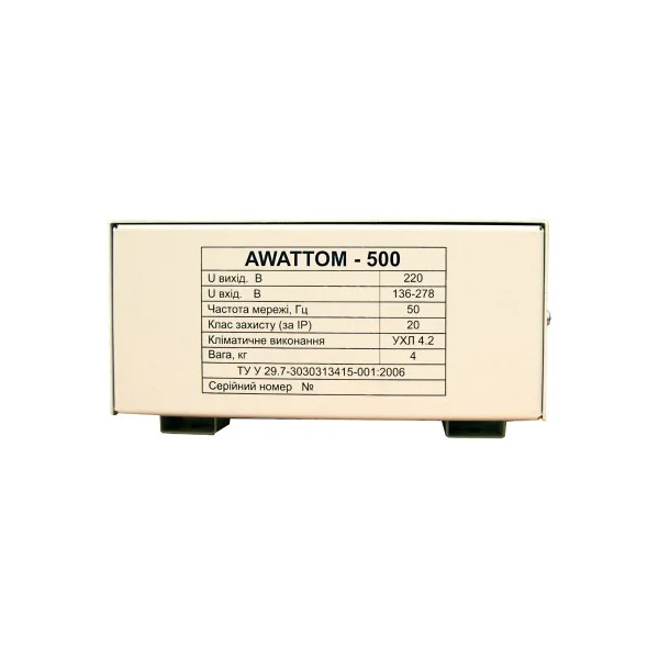 Стабилизатор напряжения Awattom СНОПТ-500