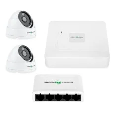 Комплект відеоспостереження GreenVision GV-IP-K-W67/02 4MP (Lite)
