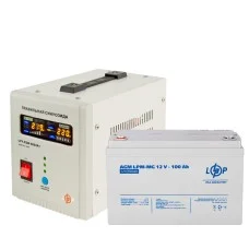 Комплект резервного питания ИБП LogicPower 800 + мультигелевая батарея 100 AH (LP20340)