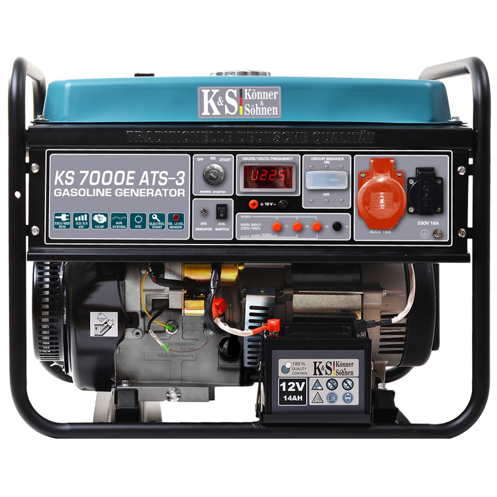 Генератор бензиновый Konner&Sohnen KS 7000E ATS-3