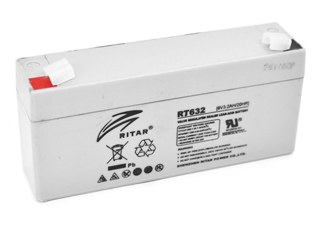 Аккумуляторная батарея RITAR RT632, 6V 3.2Ah