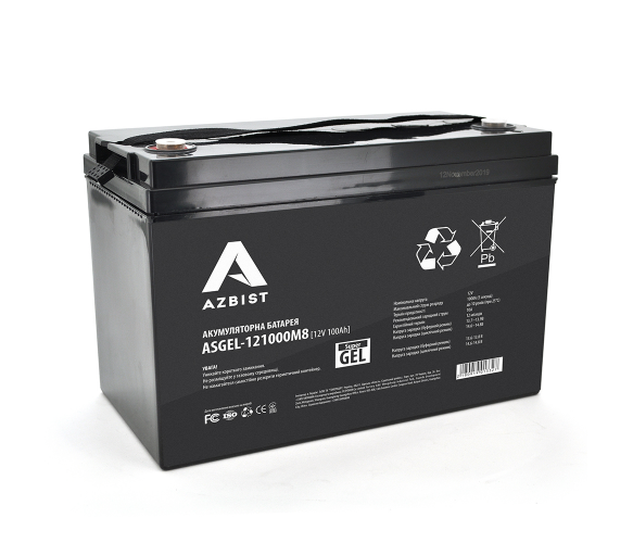 Аккумуляторная батарея AZBIST Super GEL ASGEL-121000M8 (1332)