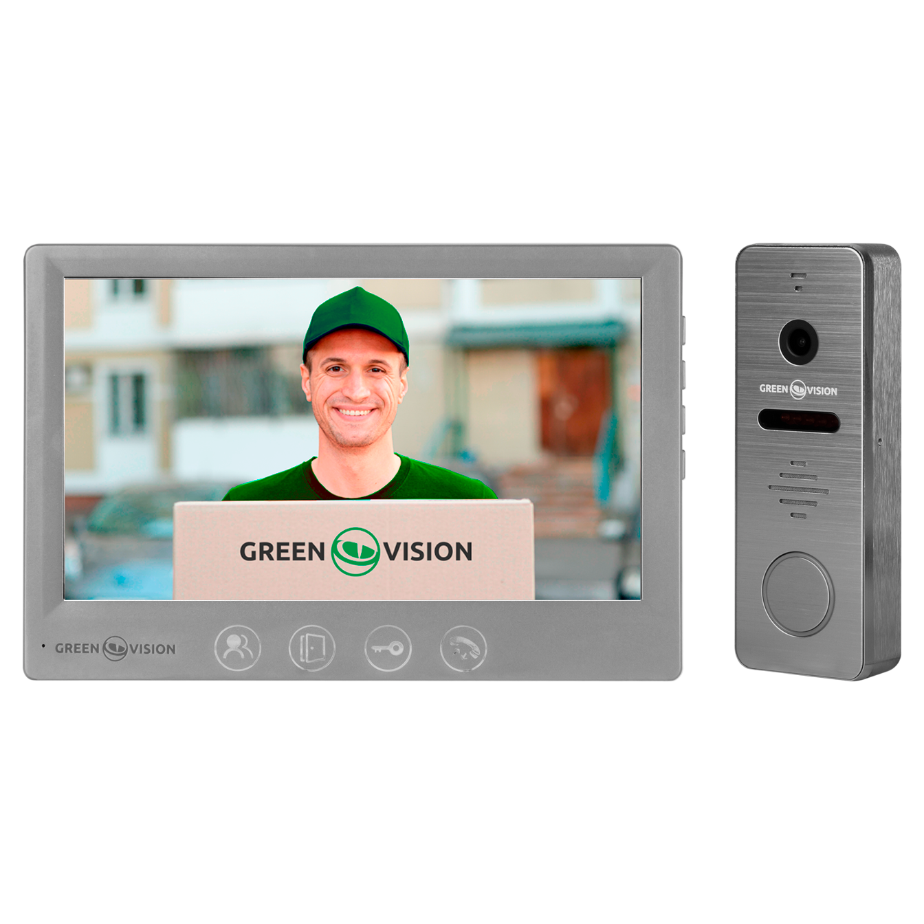 Комплект відеодомофону GreenVision GV-002-GV-058+GV-005