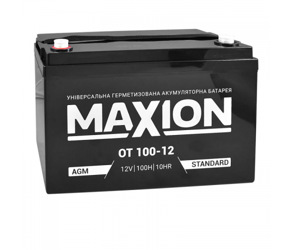 Аккумуляторная батарея MAXION AGM OT 100-12 12V 100Ah (27237)