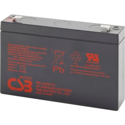 Аккумуляторная батарея CSB HRL634WF2, 6V 9Ah 