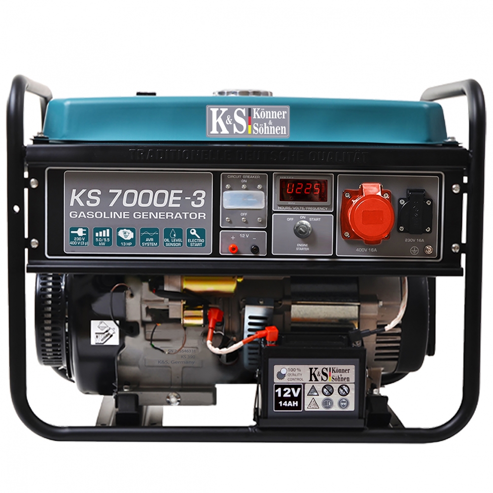 Генератор бензиновый Konner&Sohnen KS 7000E-3