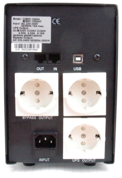 ИБП Powercom BNT-1000AP Schuko USB