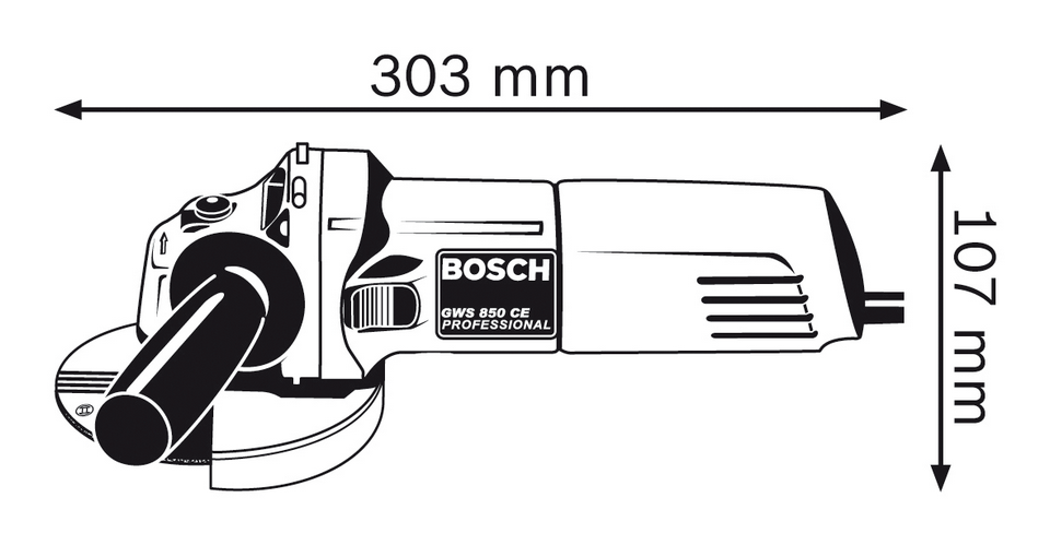Угловая шлифовальная машина BOSCH GWS 850 CE Professional 