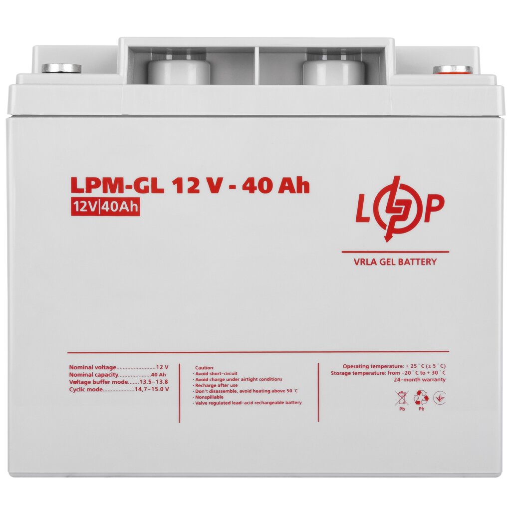 Аккумуляторная батарея LogicPower LPM-GL 12 - 40 AH