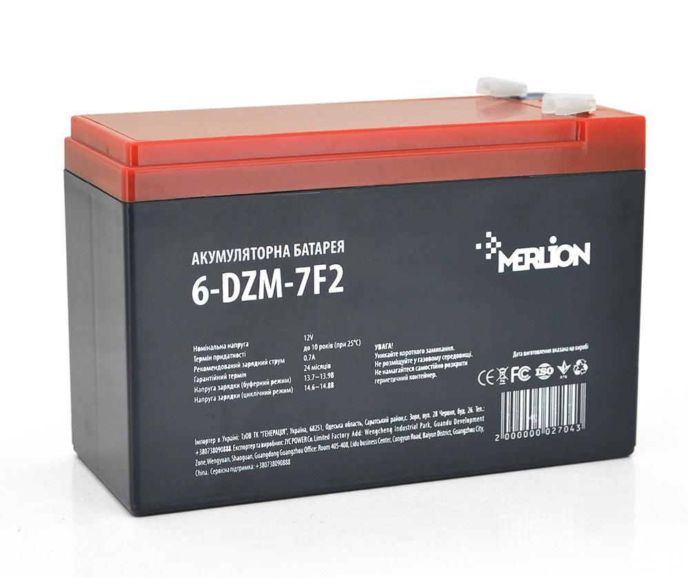 Аккумуляторная батарея MERLION 6-DZM-7 F2 (2704)