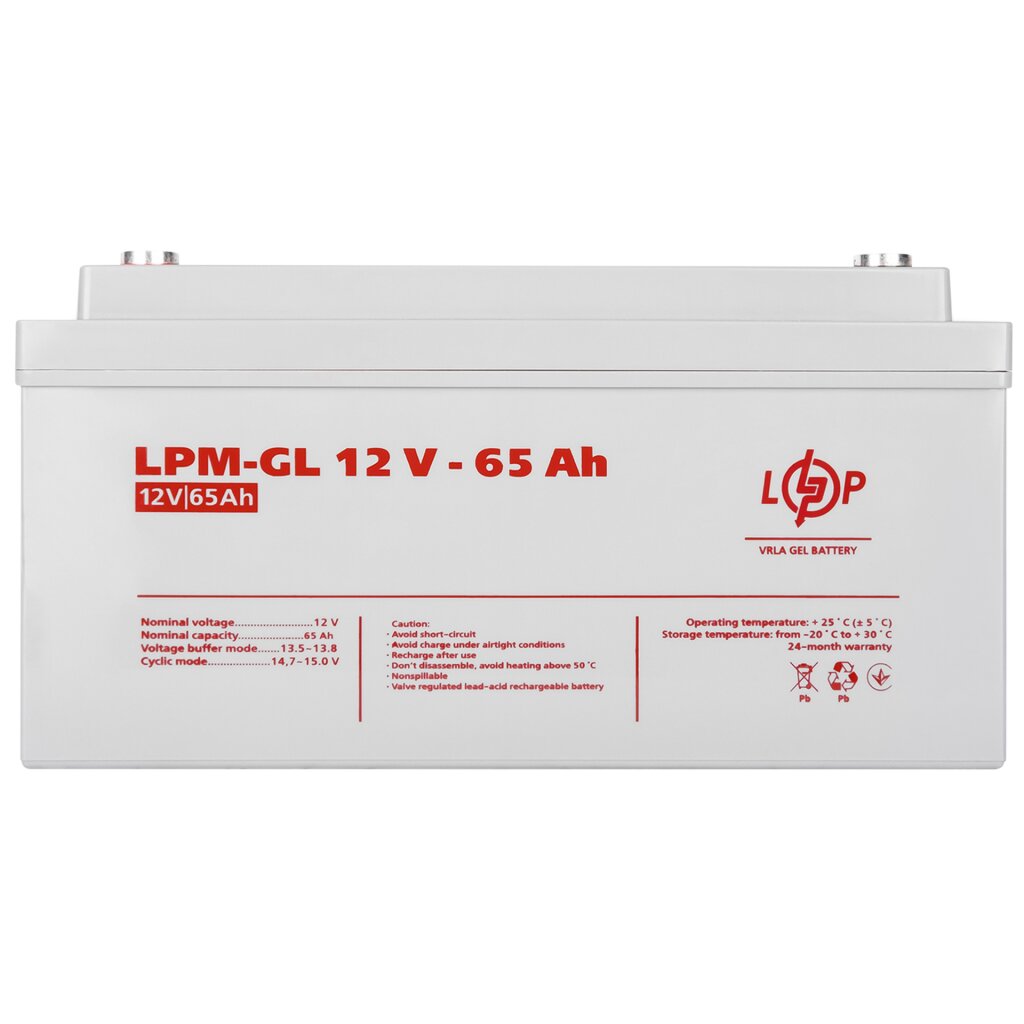 Аккумуляторная батарея LogicPower LPM-GL 12 - 65 AH