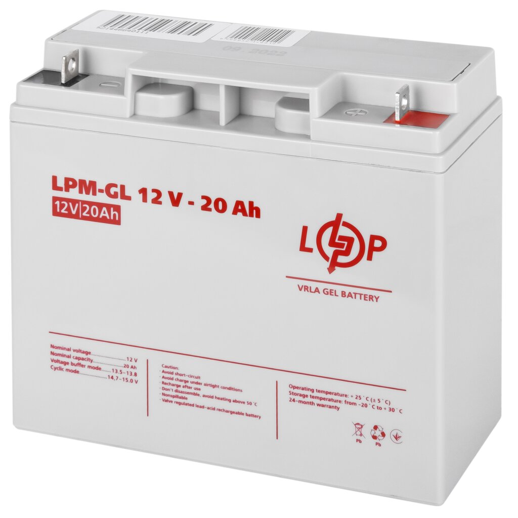  Аккумуляторная батарея LogicPower LPM-GL 12-20AH