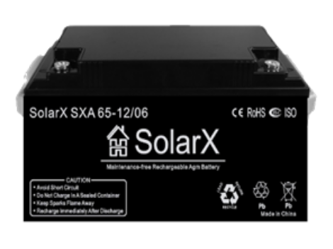 Аккумуляторная батарея SolarX SXA 65-12 (12V 65Ah)
