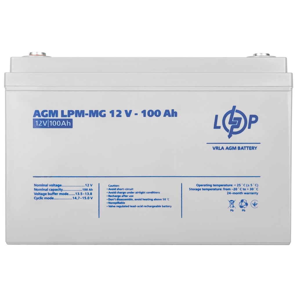Аккумуляторная батарея LogicPower LPM-MG 12-100 AH