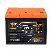 Акумуляторна батарея LogicPower LP LiFePO4 12,8V - 100 Ah (1280Wh) (BMS 100A/50А) пластик Smart BT